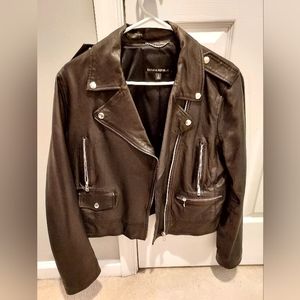 Banana Republic leather moto jacket